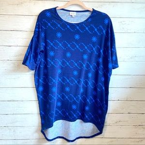 LuLaRoe Blue Irma Top